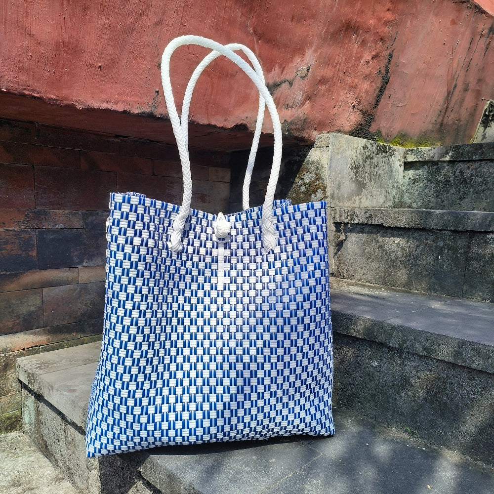 Aitutaki Tote – Coastal Blue Eco Bag from Oceania Collection