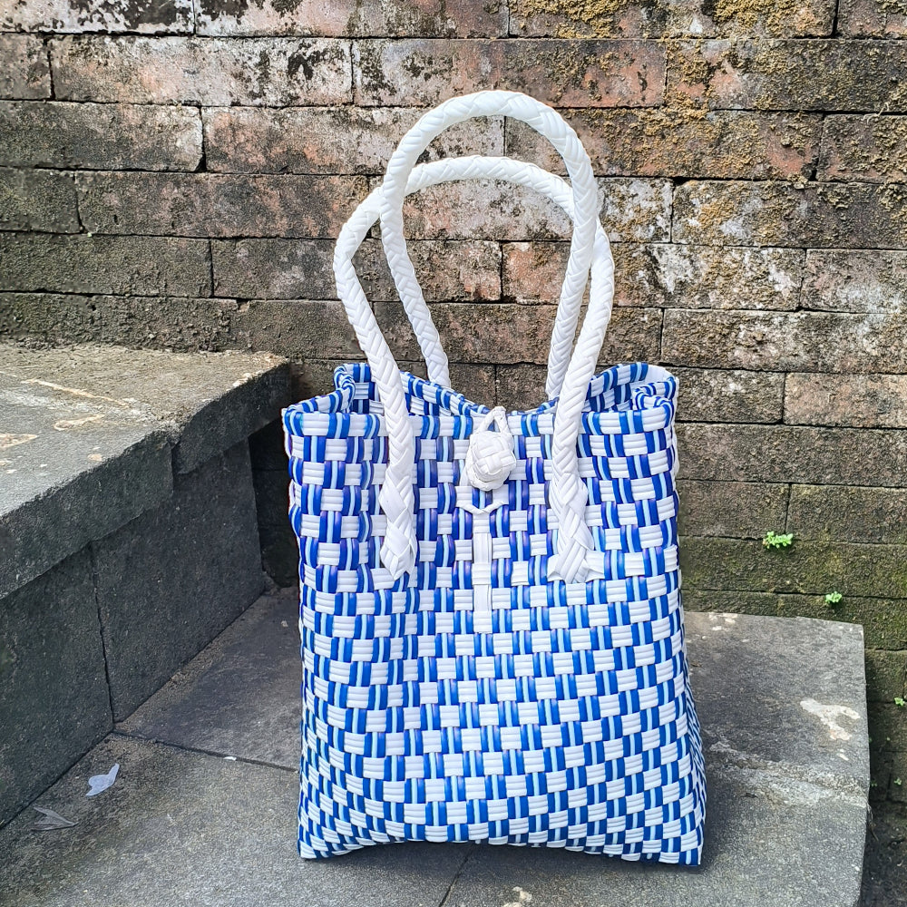 Aitutaki Tote – Coastal Blue Eco Bag from Oceania Collection