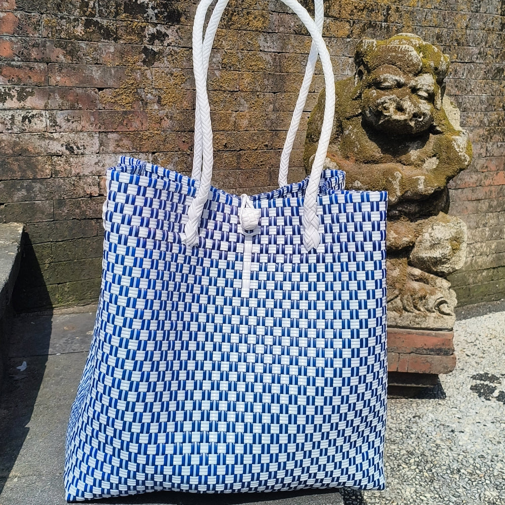 Aitutaki Tote – Coastal Blue Eco Bag from Oceania Collection