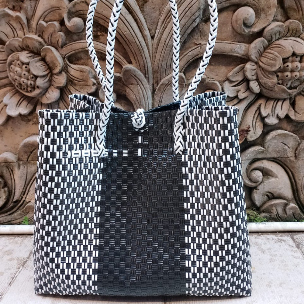 Night Moves Turtle Tote - Modern and artsy, highlighting the pattern and palette from Chic collection