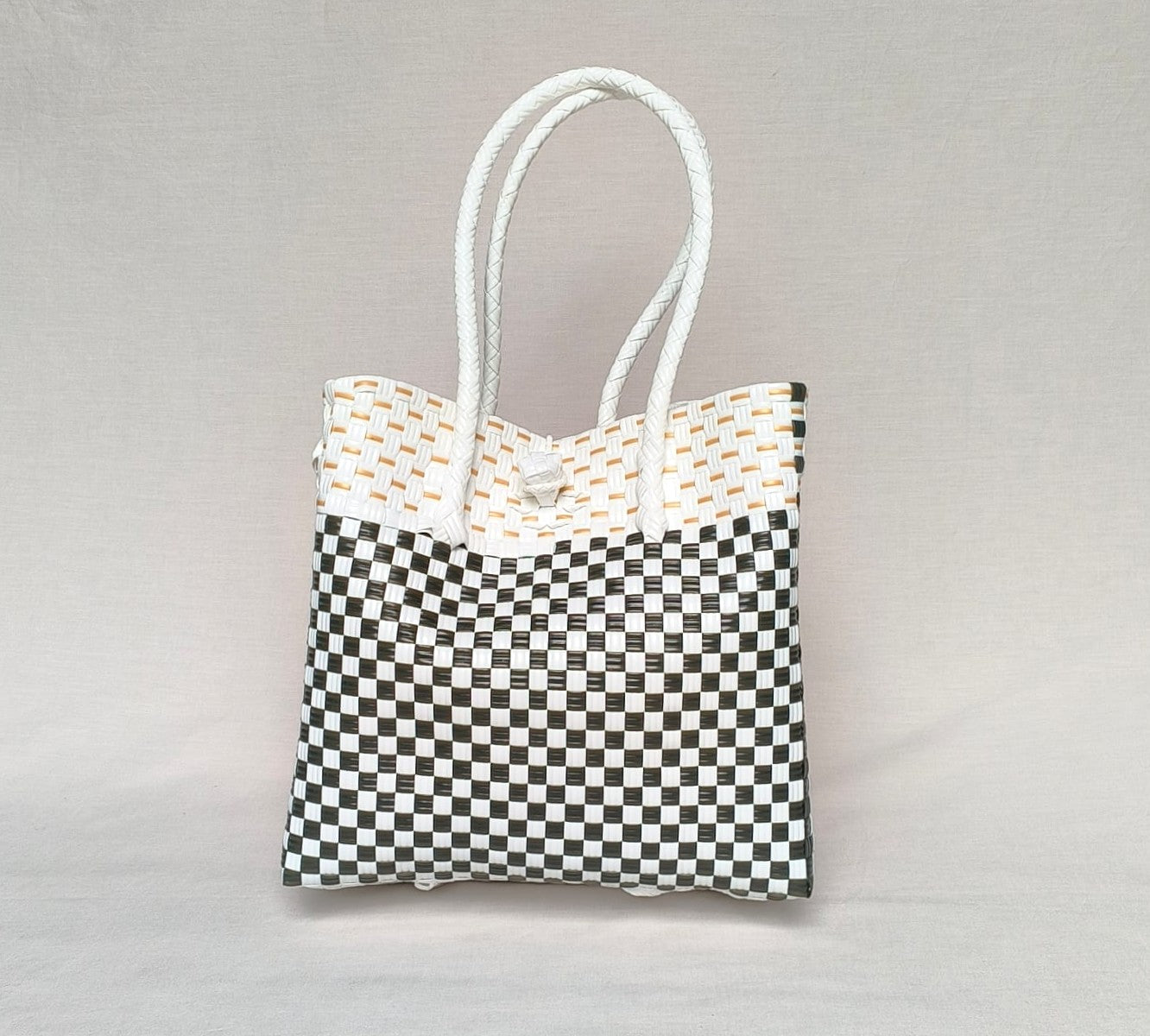 Chequered Tote – Recycled Turtle Tote from Pastel Collection