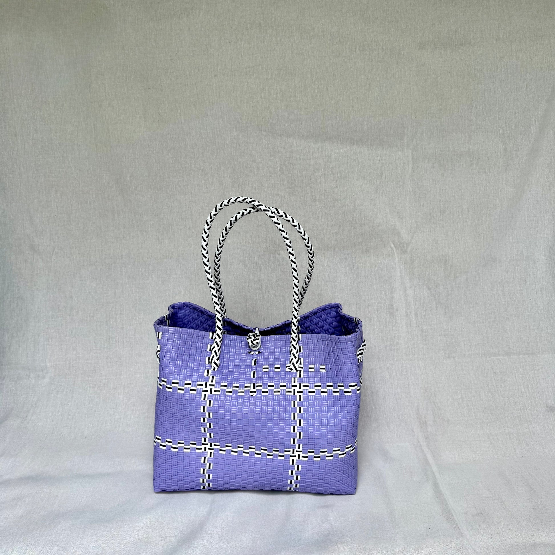 Tik Tak Lilac Tote Bag — Recycled Bag from ZEST Collection
