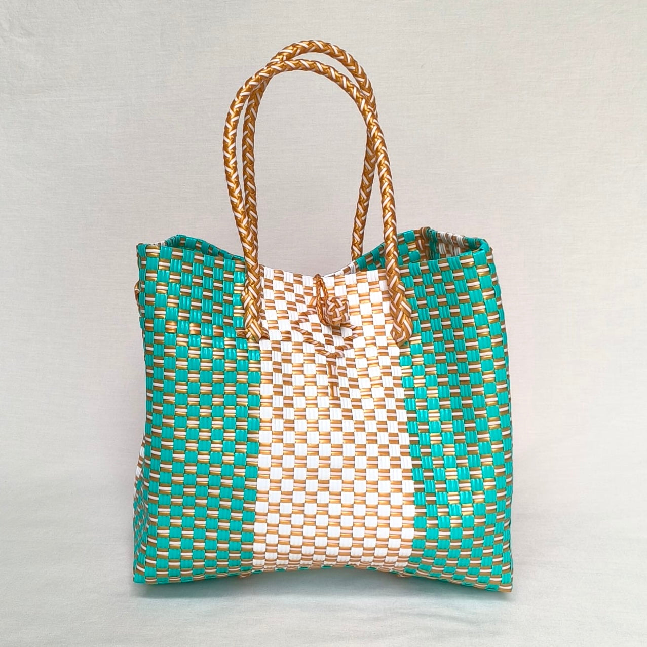 Laguna Tote – Tourquoise Green Recycled Turtle Tote from Pastel Collection