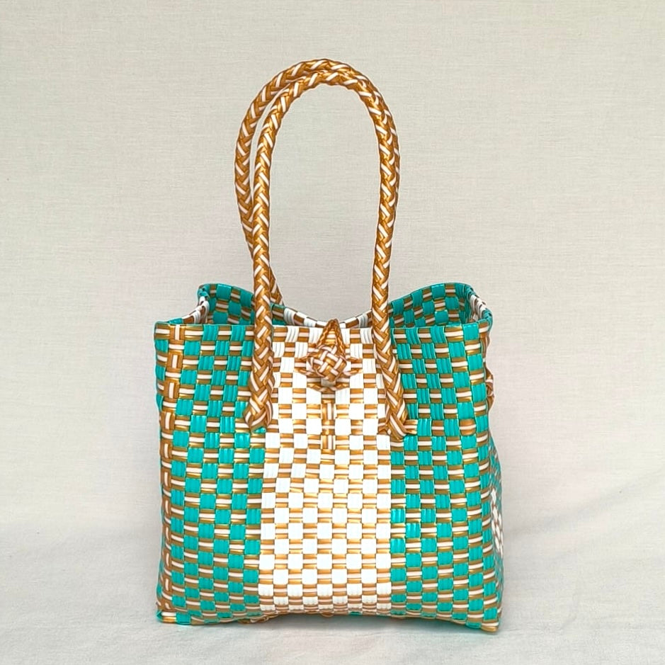 Laguna Tote – Tourquoise Green Recycled Turtle Tote from Pastel Collection