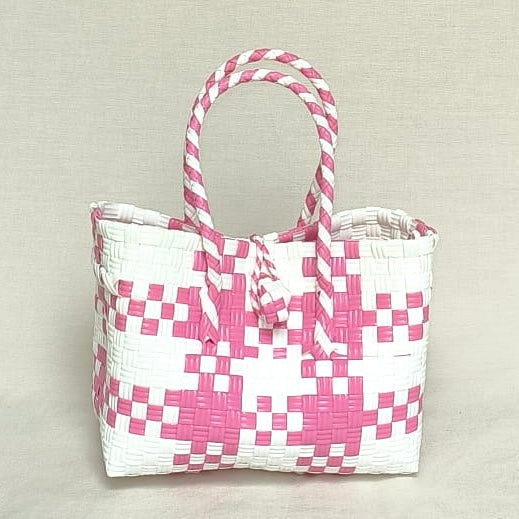 Gingham Pink Blush Tote – Recycled Turtle Tote from Pastel Collection