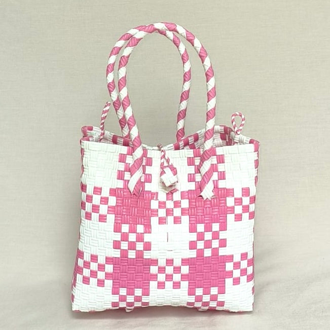 Gingham Pink Blush Tote – Recycled Turtle Tote from Pastel Collection