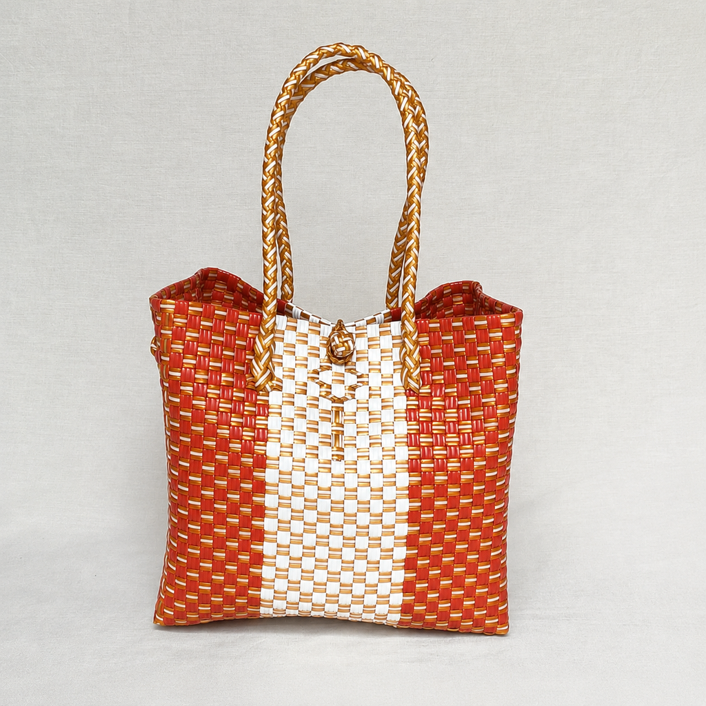 Terracotta – Chic Collection Woven Tote