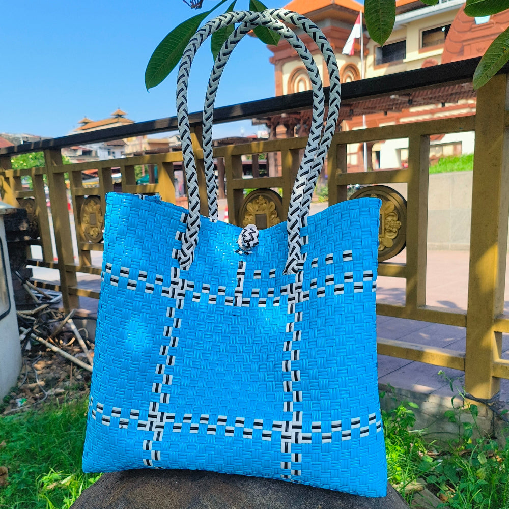 Tik Tak Blue Tote - From the Oceania Collection