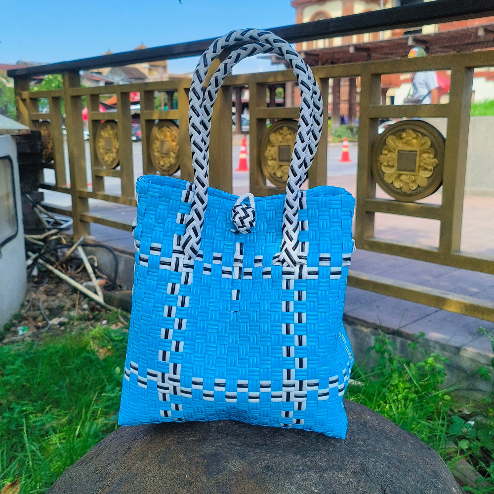 Tik Tak Blue Tote - From the Oceania Collection