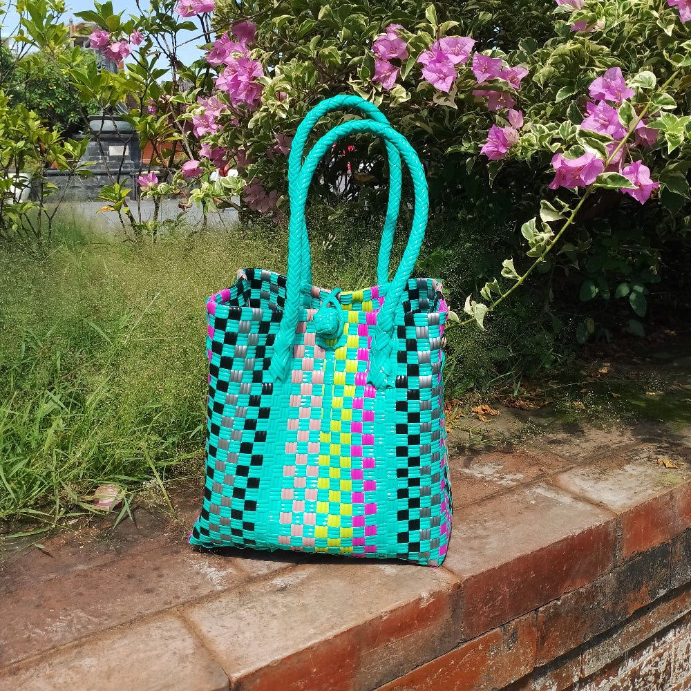 Teal Zeal Tote Bag — Recycled Bag from OCEANIA Collection